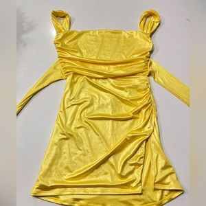 Lucy in the sky yellow gold dress